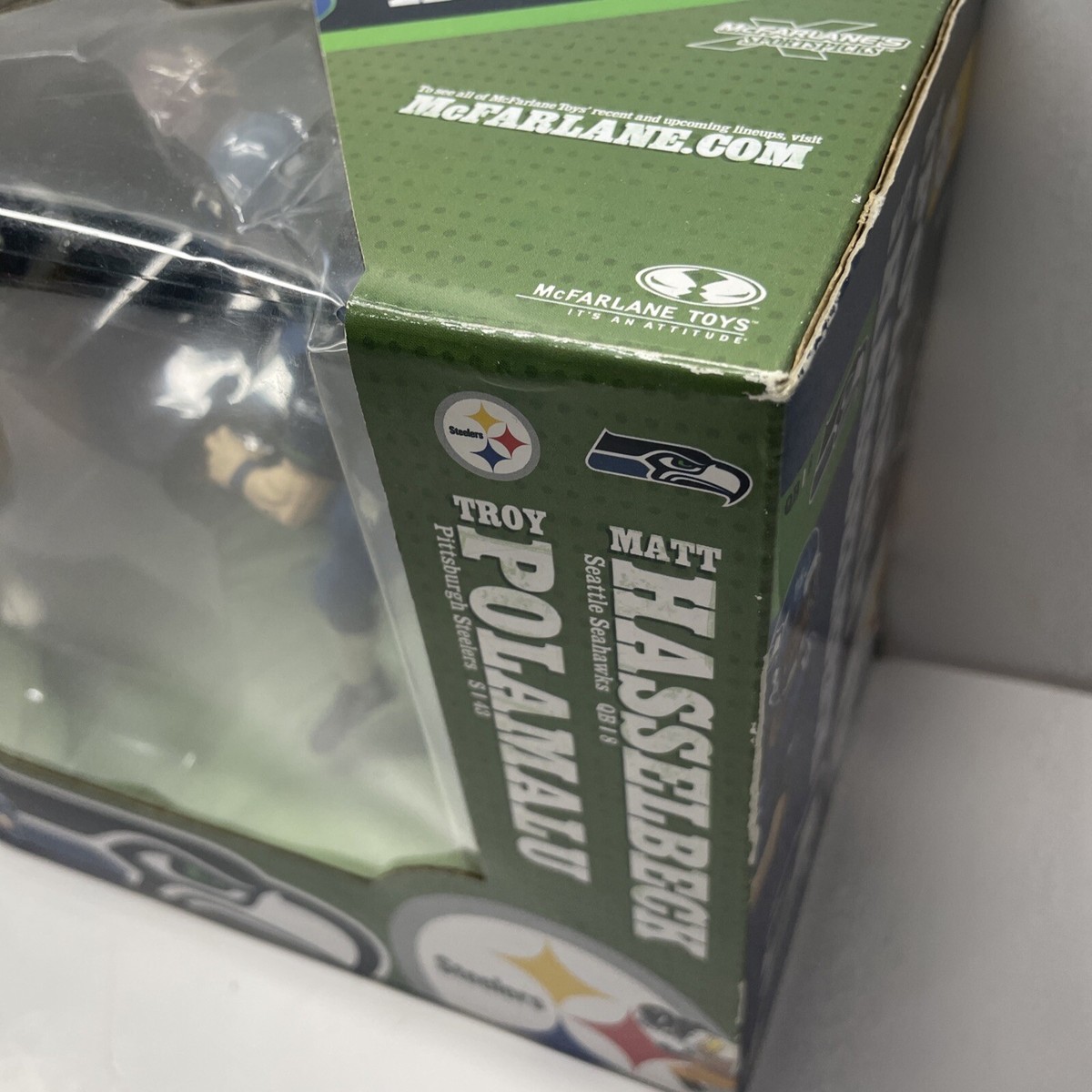 McFarlane Toys NFL 2pack Troy Polamalu Steelers Matt Hasselbeck