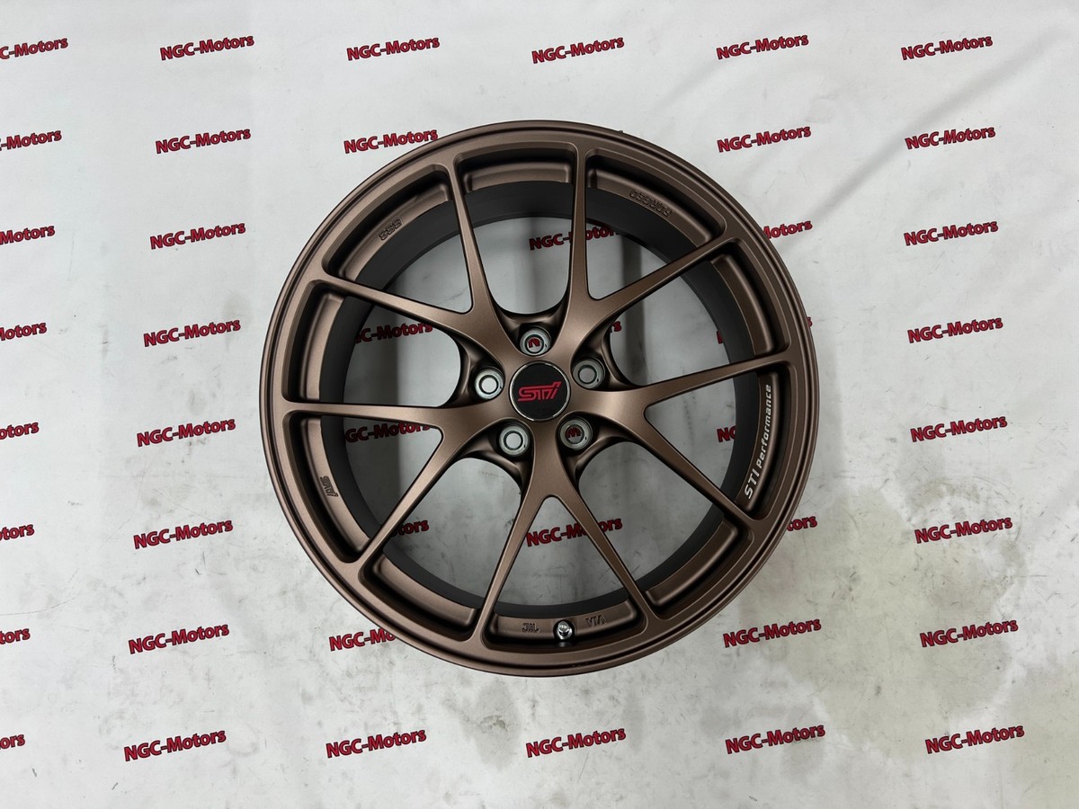 SINGLE 1pc STI Performance Wheel BBS 18x7.5J Matte Bronze For
