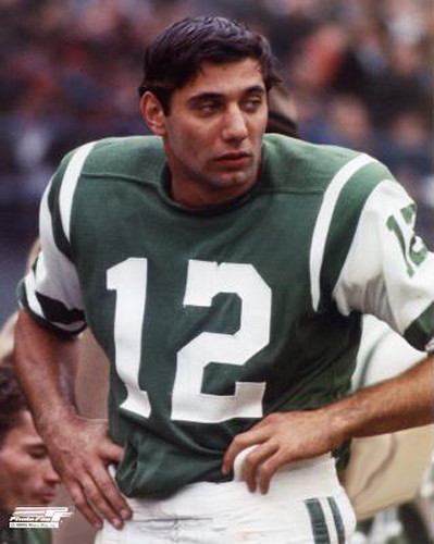 Joe Namath SIDELINE CLASSIC New York Jets c.1969 Football Premium