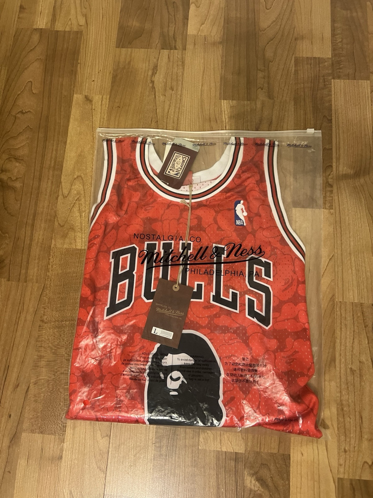 AUTHENTIC* BAPE x Mitchell & Ness Chicago Bulls 93 Jersey - Red | eBay