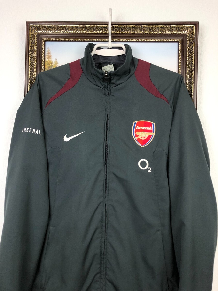 Vintage Nike Arsenal Football Jacket Soccer Track Top Gunners O2