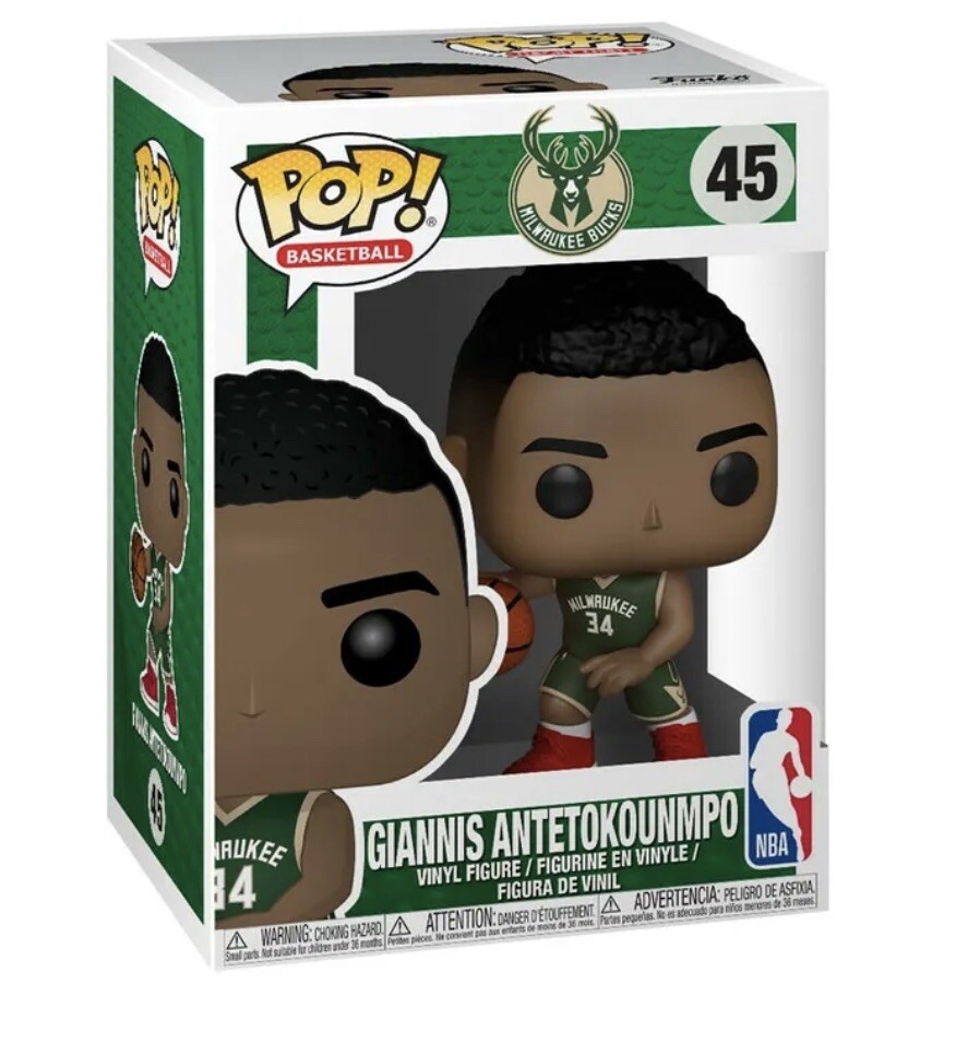 Funko POP! #45 Giannis Antetokounmpo Milwaukee Bucks NBA With Soft