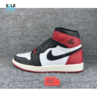 Nike Air Jordan 1 Retro High OG Black Toe Reimagined Men's Shoes