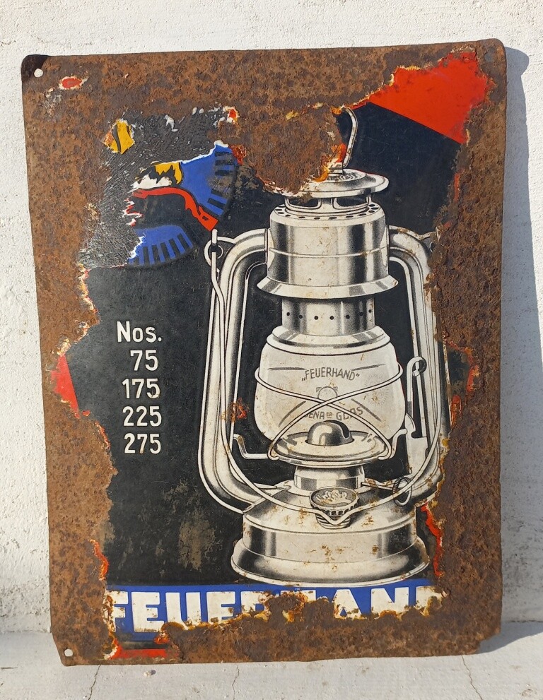 ライト・ランタン FEUERHAND Enamel Sign Board ライト・ランタン