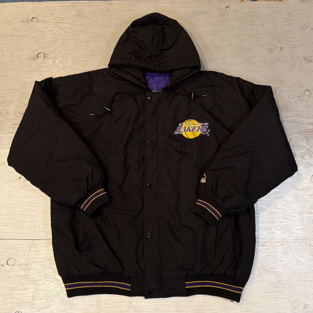 Vintage 90s NBA Starter Los Angeles LA Lakers Full Zip Hooded