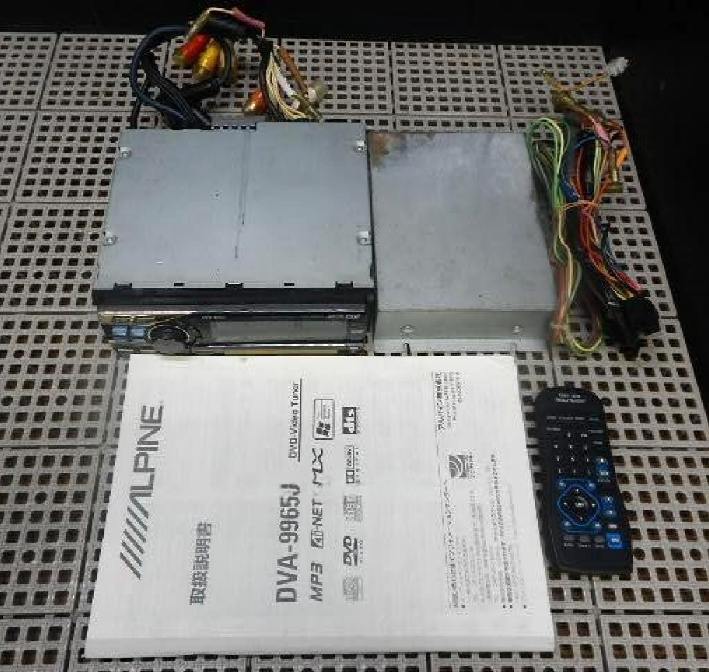 Alpine DVA-9965J 1DIN Car Audio DVD CD Player Non-Amp Unit DSP