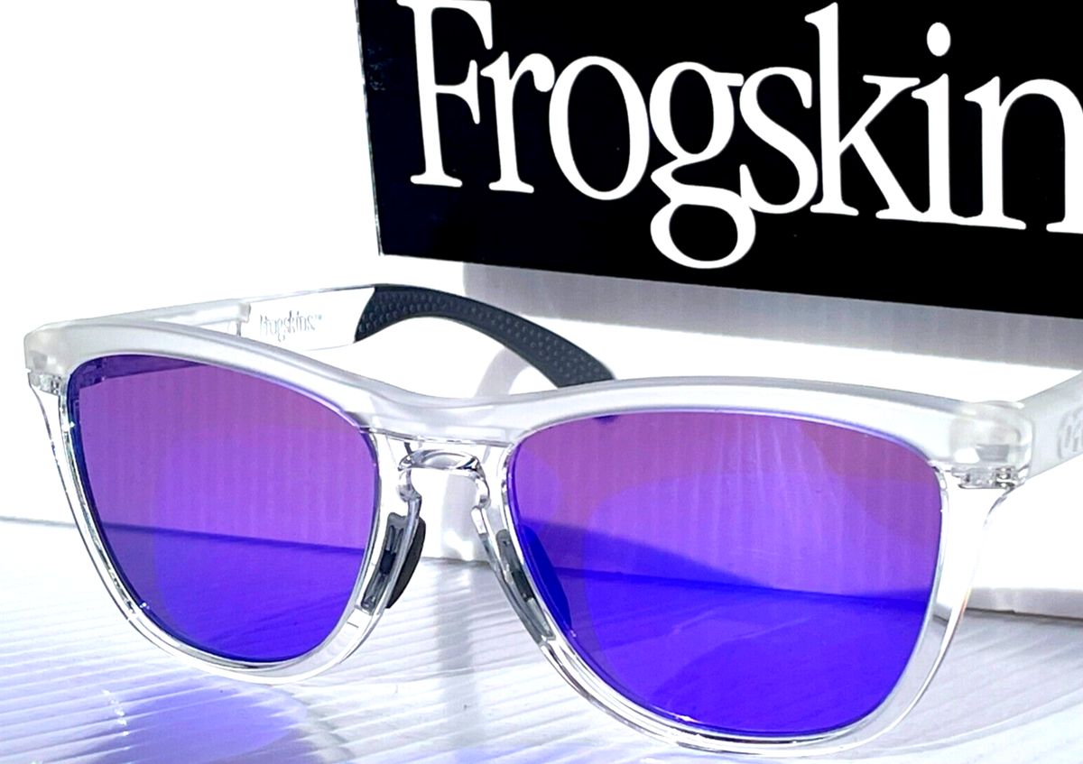 NEW Oakley FROGSKINS RANGE Clear PRIZM Violet Purple Lens Sunglass