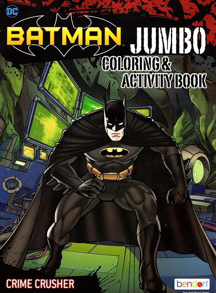 DC Comics Batman Jumbo Coloring & Activity Book - Crime Crusher | eBay