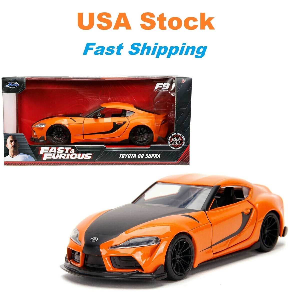 Fast And Furious 2020 Han's Toyota Supra, JADA, Diecast Toy Car, 5