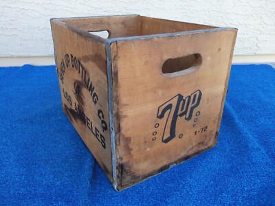 vintage USA70's 7up wood crate 木箱 vintage USA70's 7up wood crate