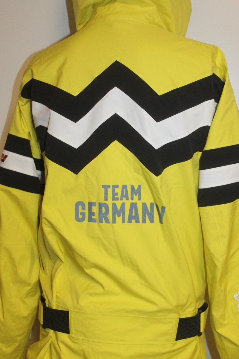 Bogner Men's DSV Team Germany Ski Overall Yellow Black 48 M 50 L