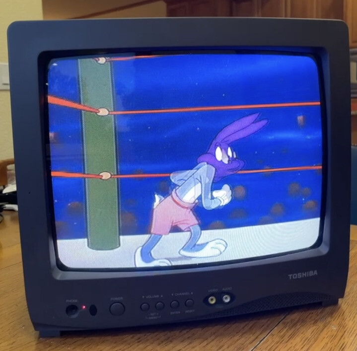 Toshiba 13A23 Analog CRT Retro Gaming TV Vintage Fast Pristine