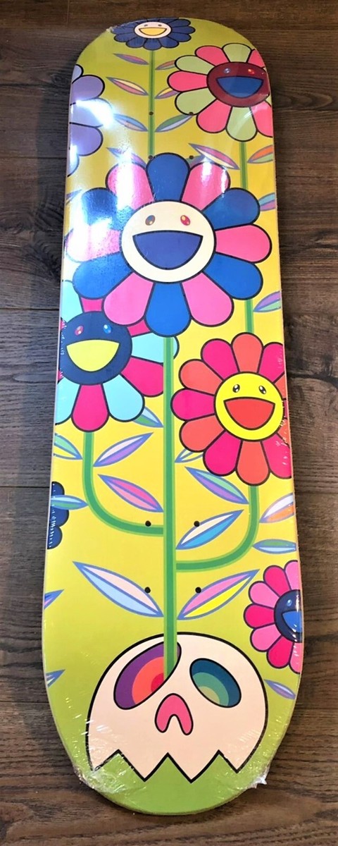 村上隆 FLOWER SKATEBOARD DECK RED Takashi Murakami Murakami