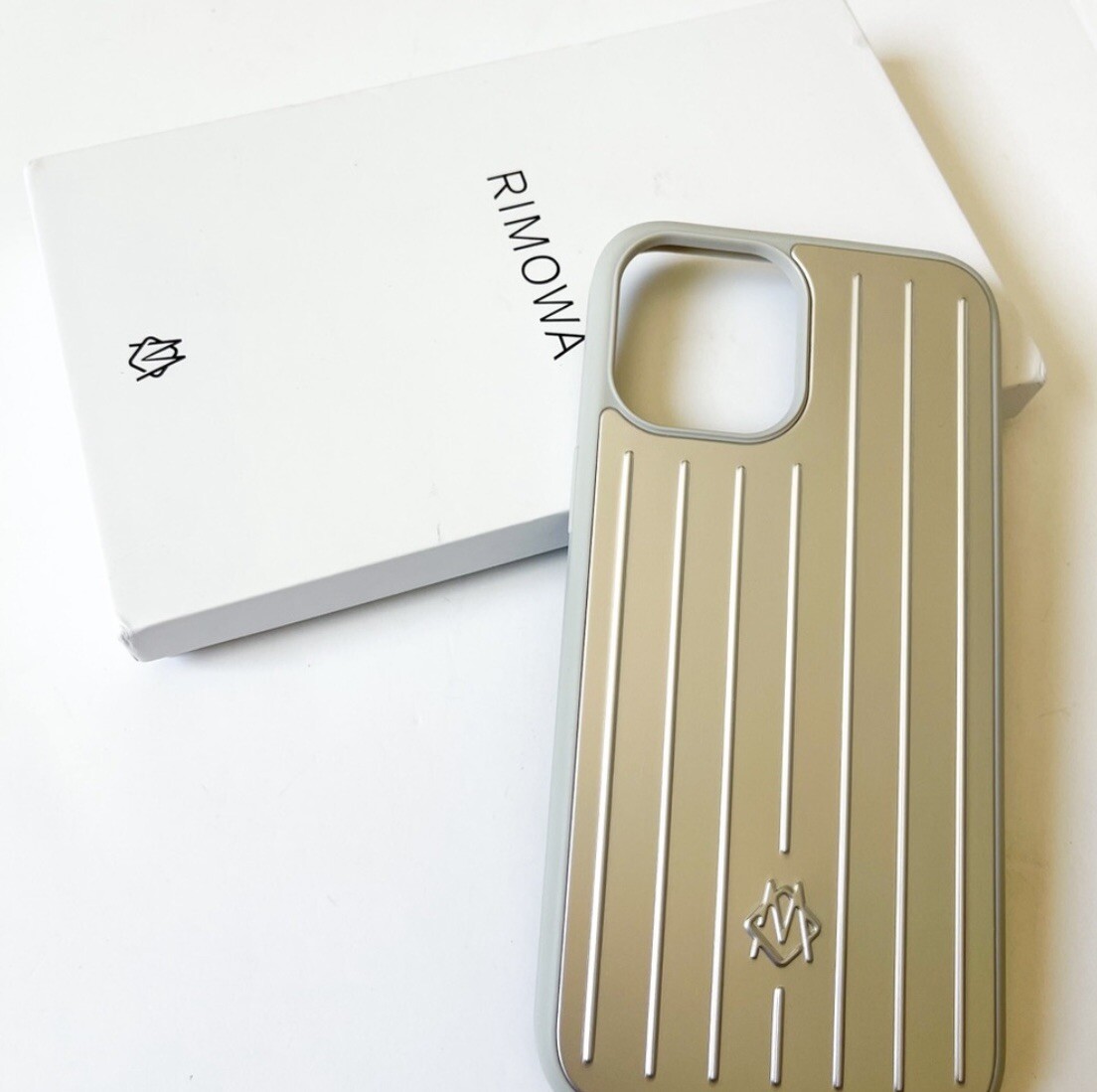 Rimowa Iphone Case Aluminum For 13 ProMAX Silver ⭐️U.S SELLER