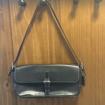 Coach Y2K 2001 Vintage Shoulder Leather Bag 7784 Hamptons East