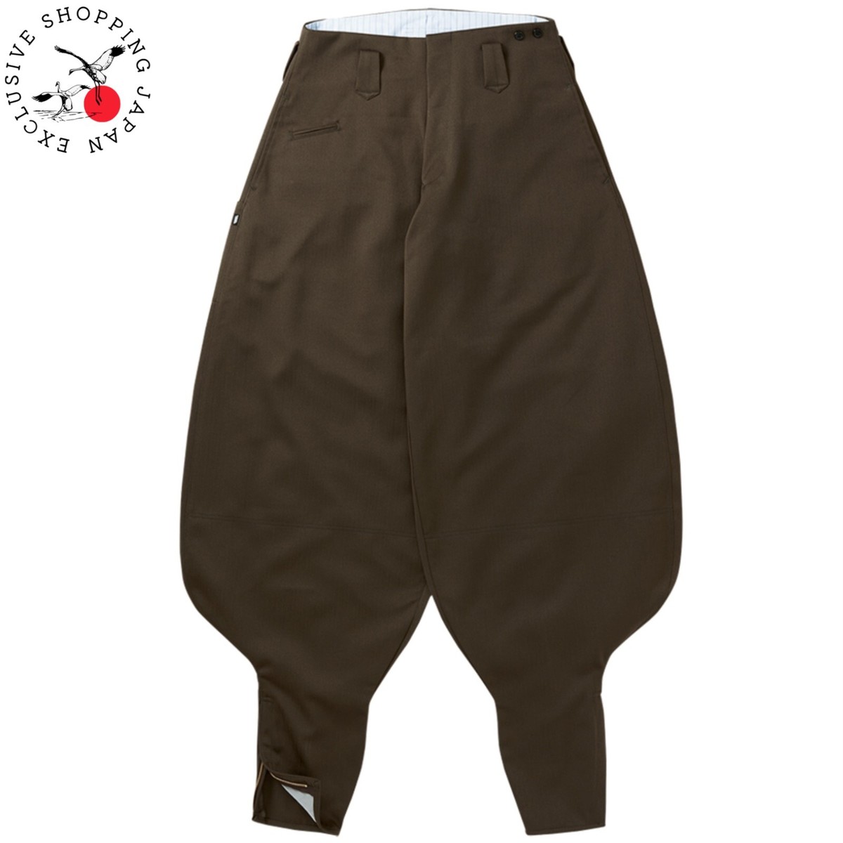 TORAICHI Nikkapokka Japanese Tobi Men Work Pants BROWN High