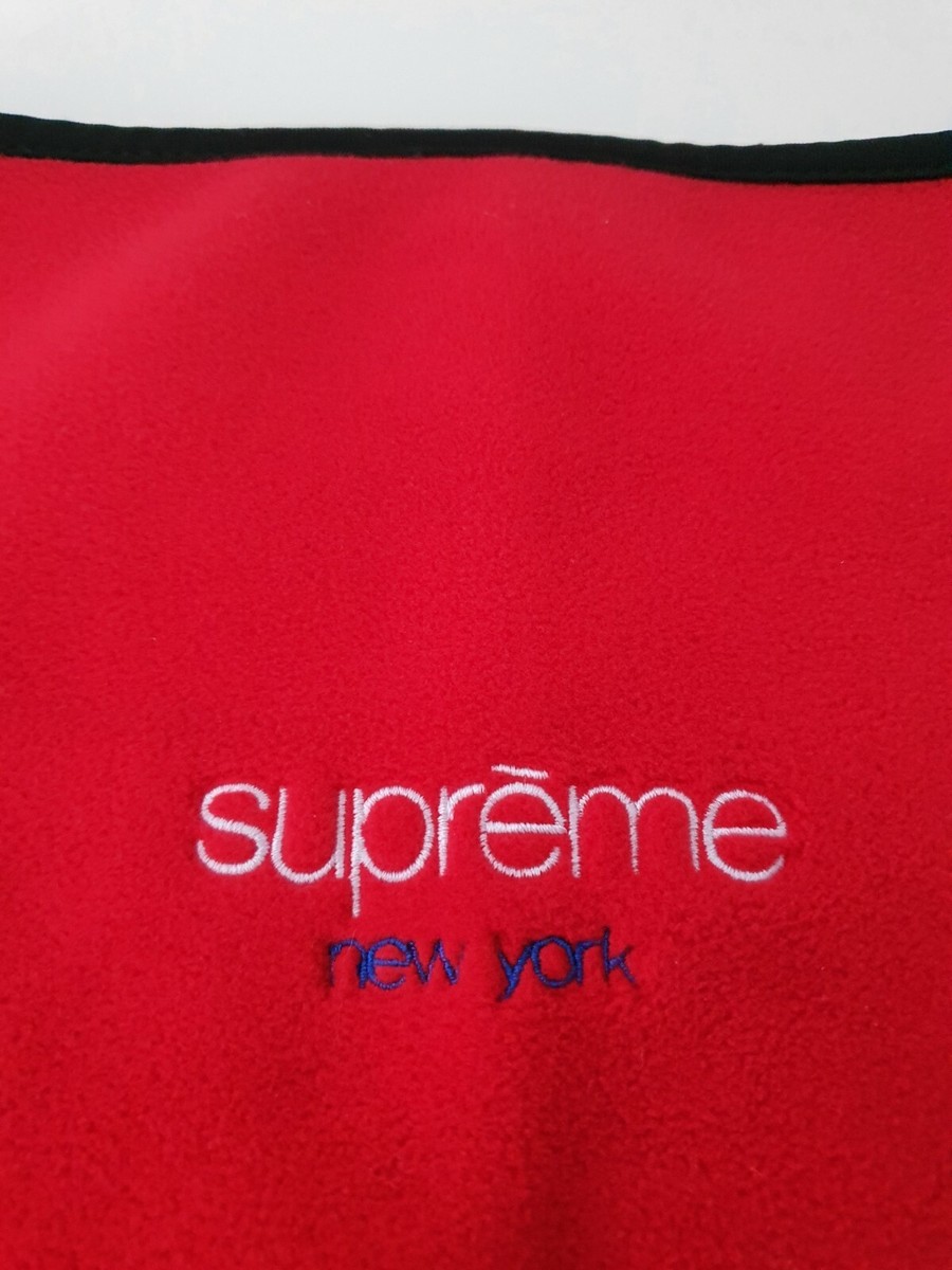 FW16 Supreme Polartec fleece neck gaitor red gaiter neck warmer