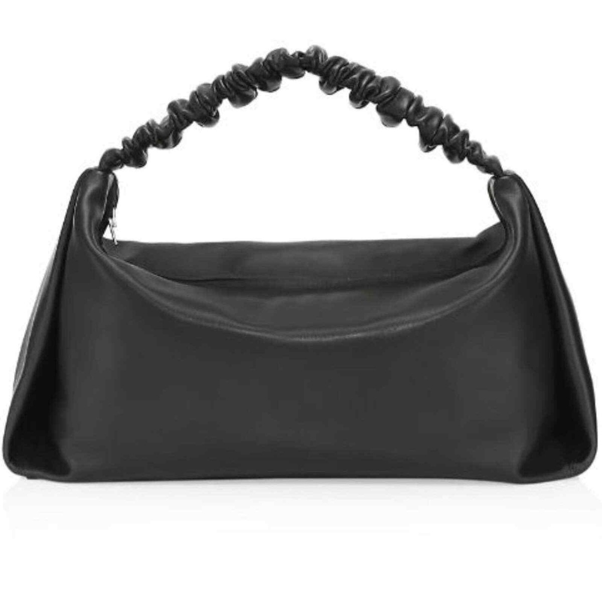Alexander Wang Large Scrunchie Leather Top Handle Bag Black | eBay