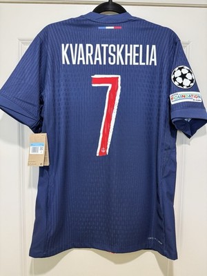 Kvaratskhelia #7 Mens MEDIUM Nike Paris Saint-Germain Authentic