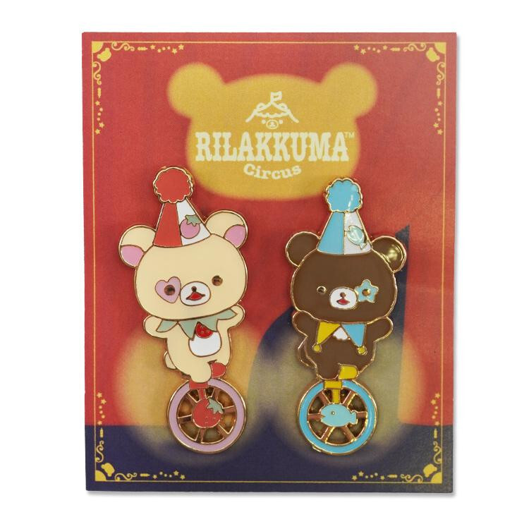Rilakkuma Pin Set Korilakkuma & Chairoikoguma 
