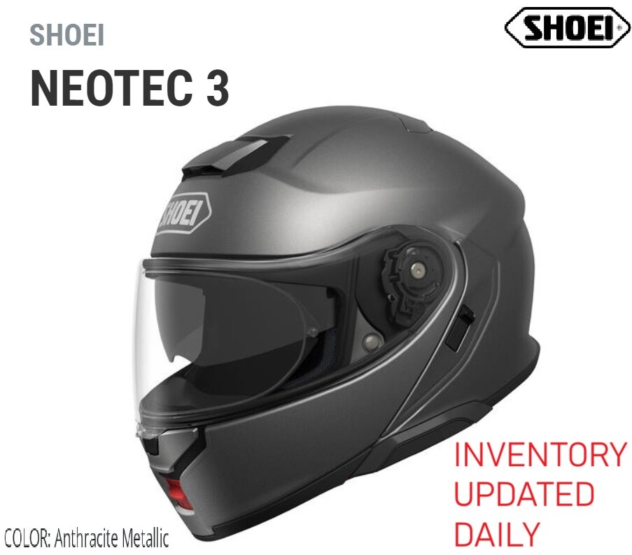 Shoei Neotec 3 Modular Motorcycle Helmets, Anthracite Metallic