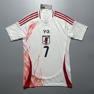 JAPAN ADIDAS Y-3 2024 SOCCER AWAY JERSEY #7 KAORU MITOMA SIZE “XS