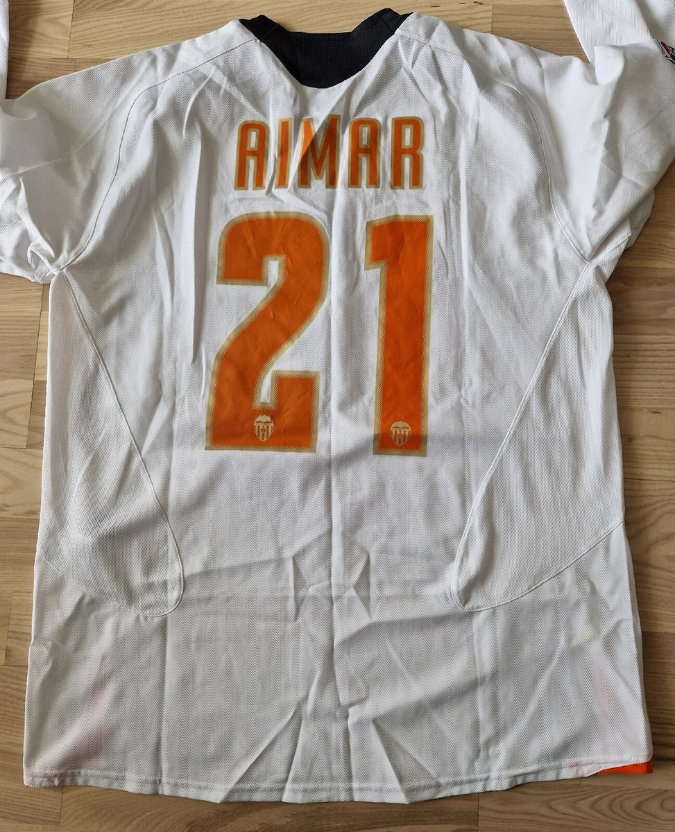 Nike Valencia CF 2005 2006 football home shirt Pablo Aimar jersey