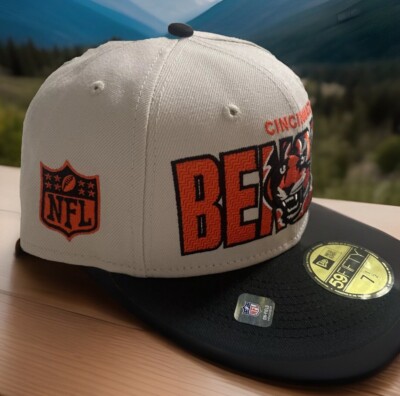 Cincinnati Bengals New Era Draft Hat 59FIFTY Fifted Cap 7 1/2 Auto