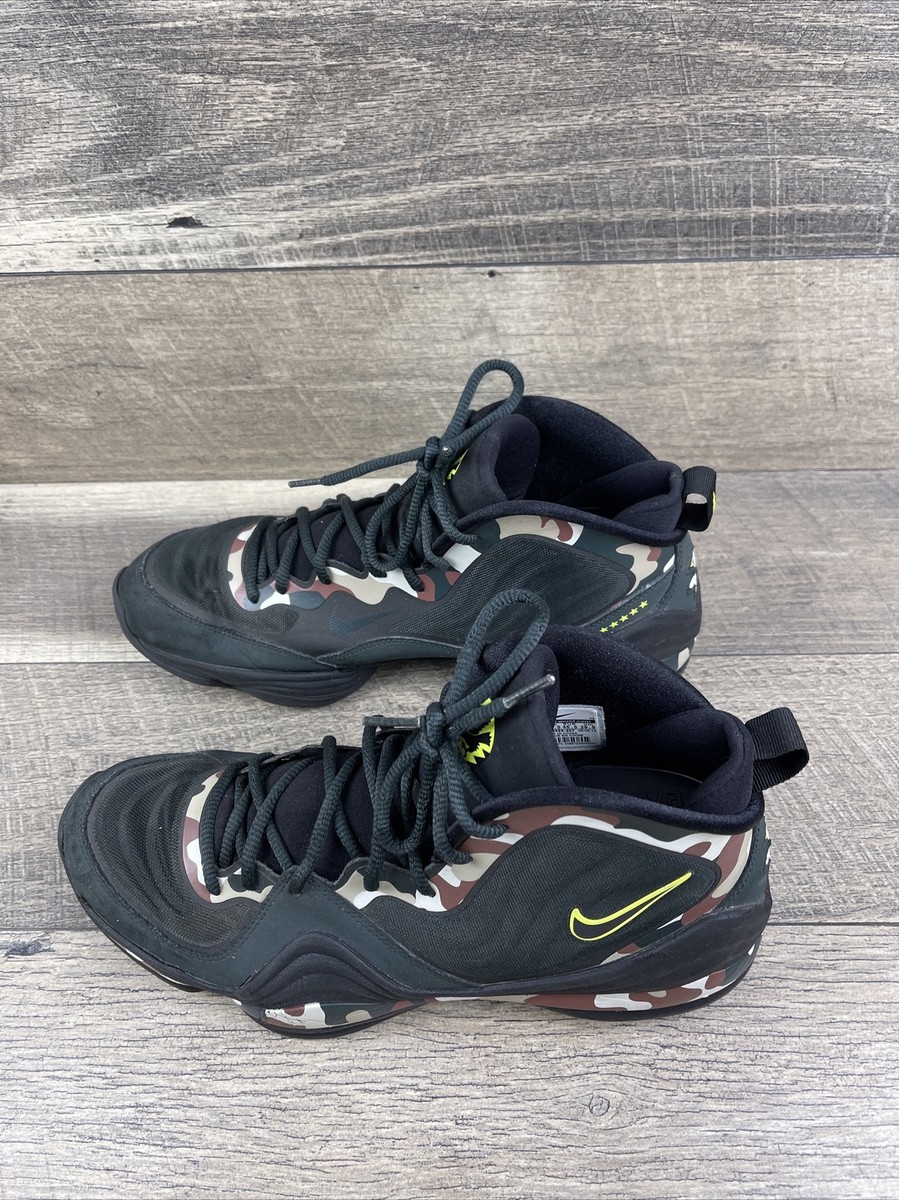Nike Air Penny Hardaway V 5 Camo Black Green Volt 628569-307 Men's