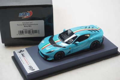 1/43 BBR FERRARI 812 COMPETIZIONE COUPE BABY BLUE/ITALY LEATHER