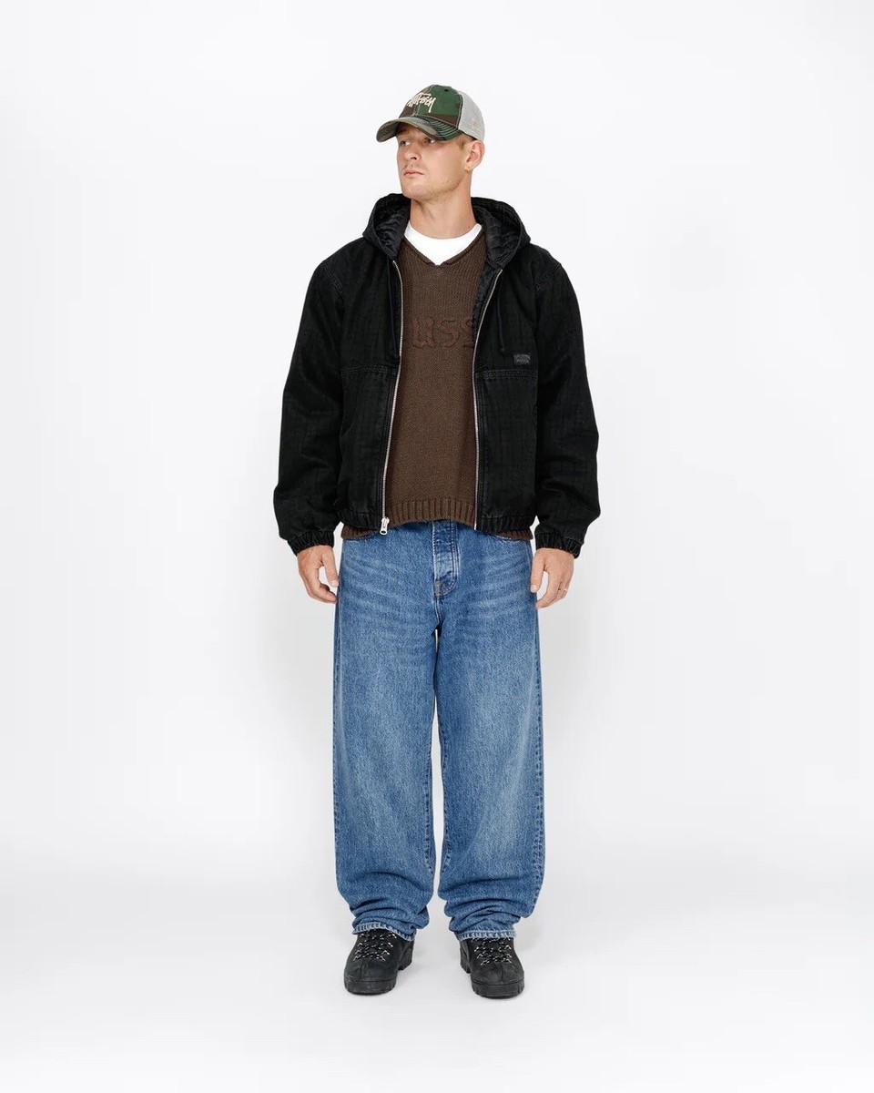 Stüssy WORK JACKET CANVAS NEEDLE PUNCH Stussy Size L K | eBay