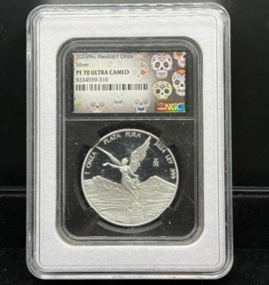 2024 Mexico Libertad Proof 1 oz Silver Coin NGC PF 70 UC Sugar