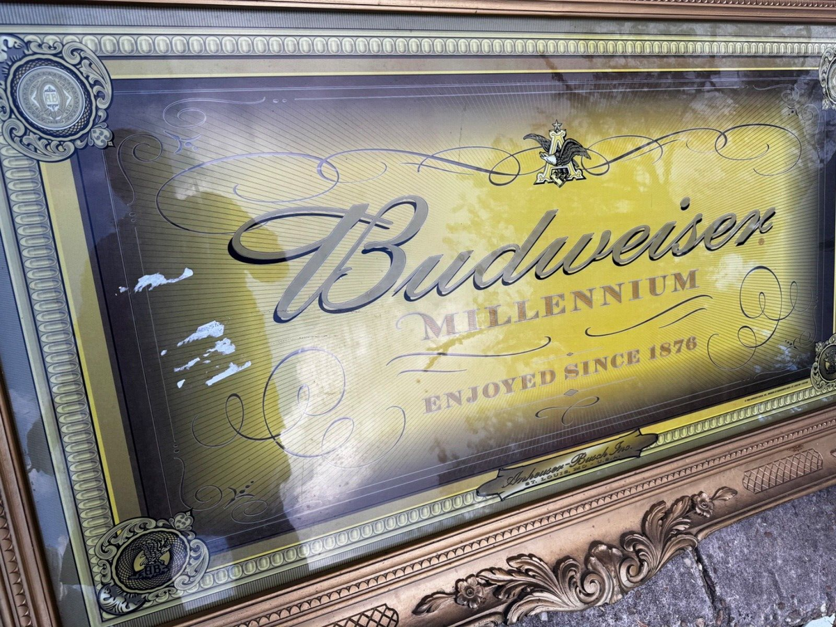 Budweiser Millennium Mirrored Sign - Collectible | eBay