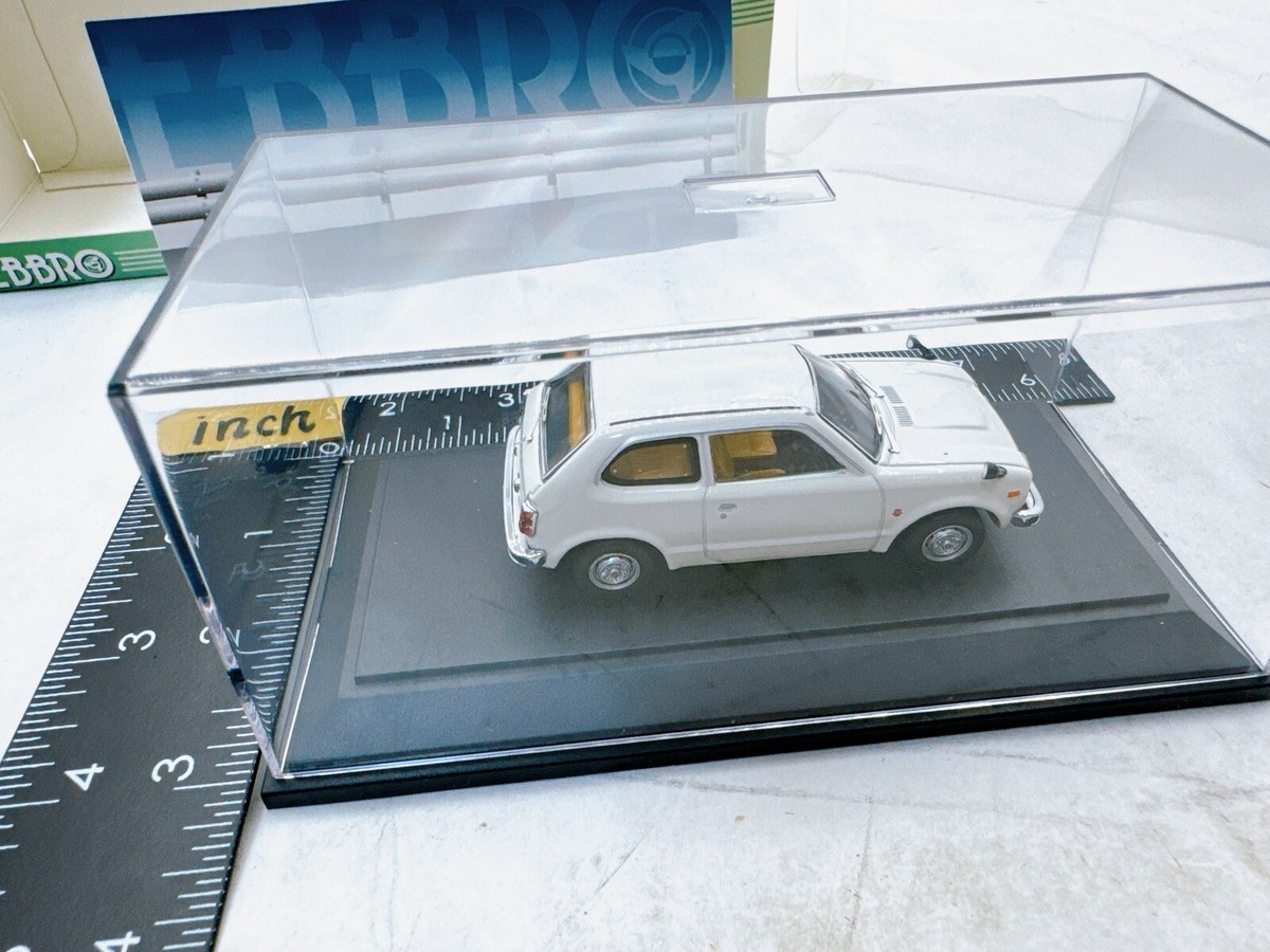 EBBRO Oldies 1/43 Honda Civic 3door GL 1972 White Die-Cast Car One