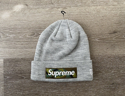 Supreme New Era Box Logo Beanie Camo | eBay