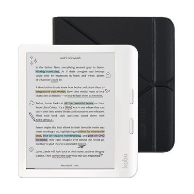 Kobo Libra Colour White eReader with Case Bundle NEW RETAIL | eBay