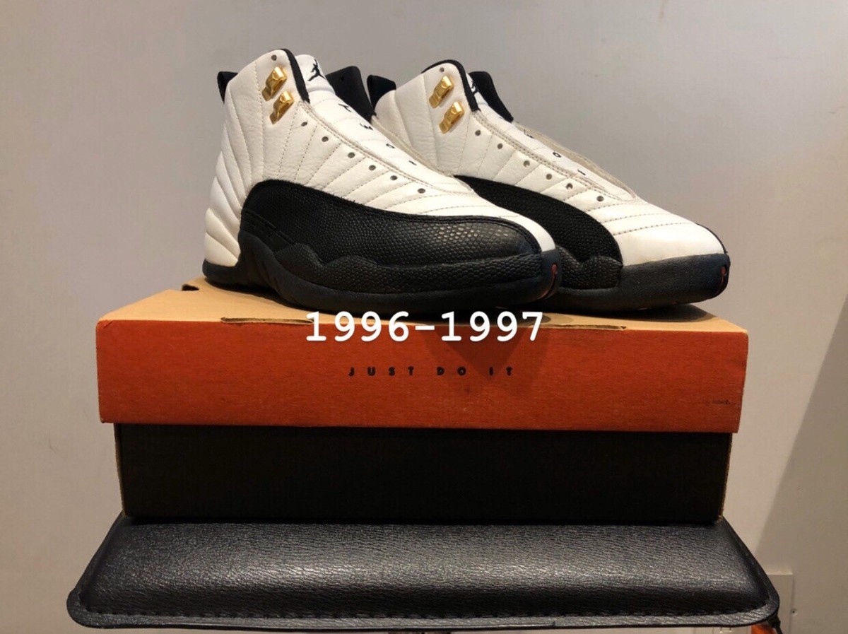 96-97 OG Nike Air Jordan 12 Taxi - Deadstock - SZ 9 - VINTAGE | eBay