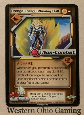 Dragon Ball Z CCG Orange Energy Phasing Drill #67 TCG Android Saga