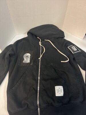 Rick Owens Jason Patch Zip Up Hoodie Black Used Size L | eBay