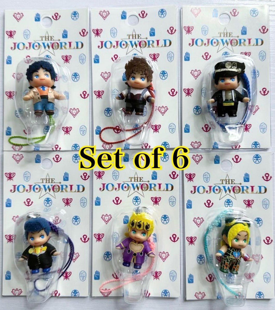 THE JOJO WORLD Limited Edition Kewpie Strap Set of 6 JoJo's