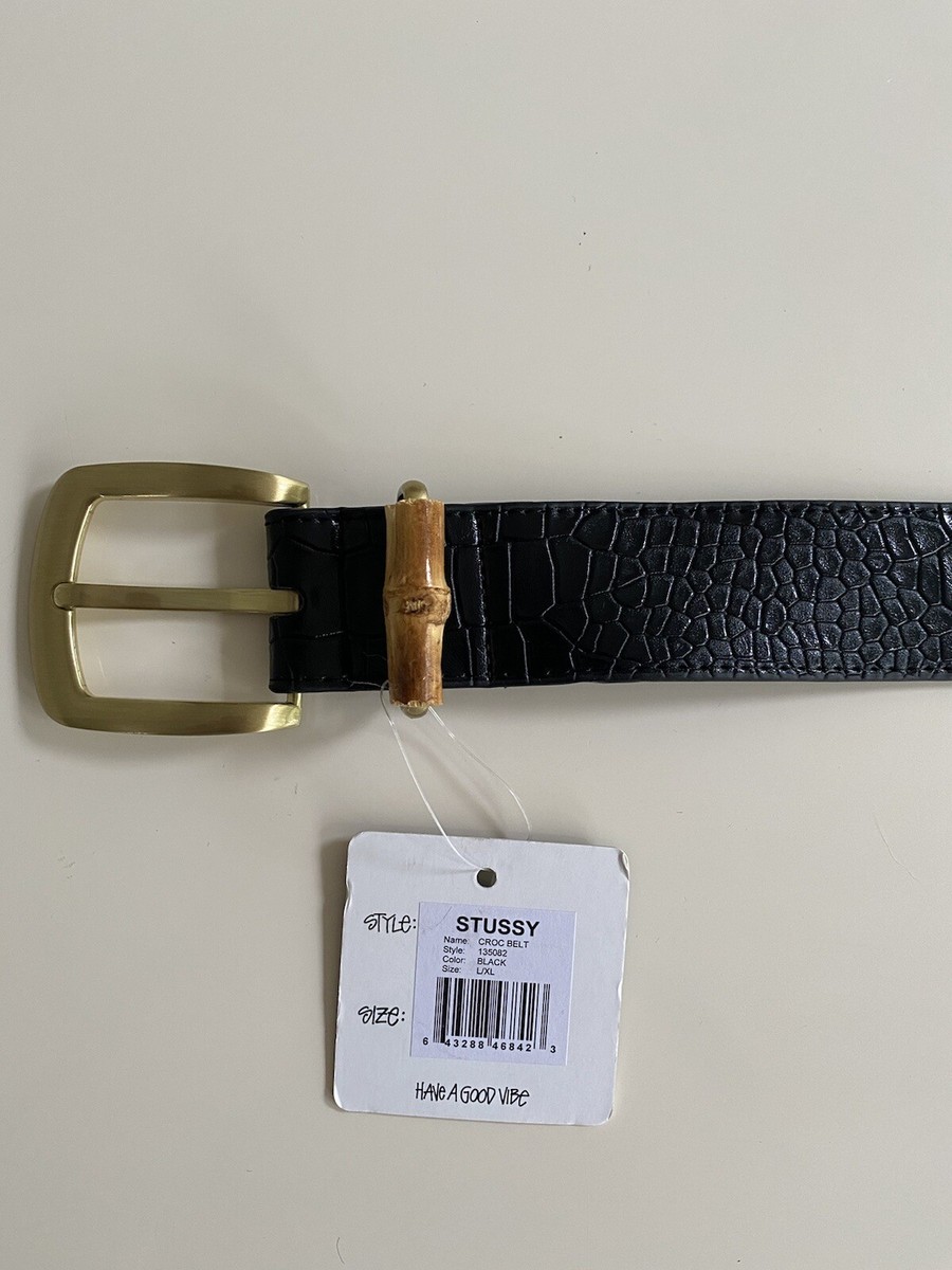 Stussy Men's Croc Leather Belt L-XL | eBay