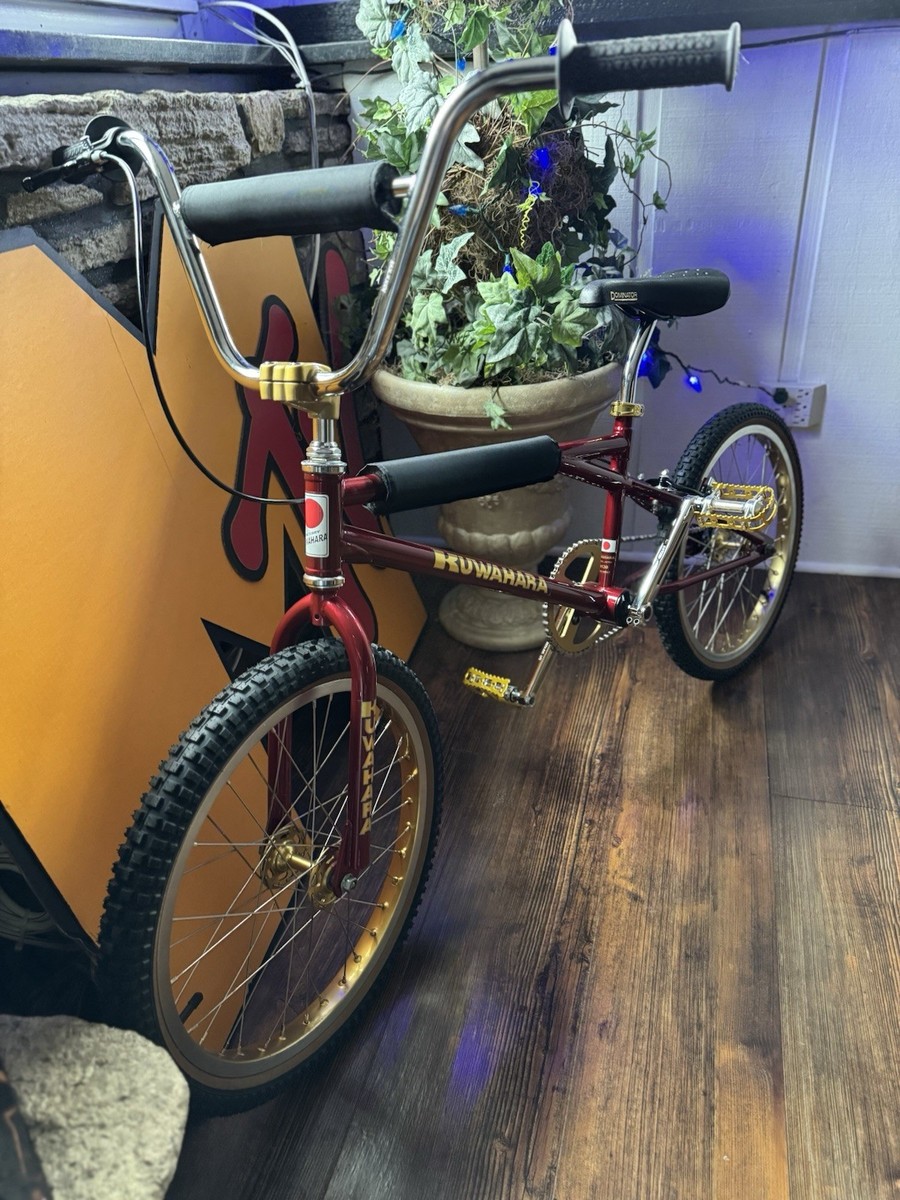 Kuwahara Champion Series Pro Old School BMX Bike Red Gold | eBay