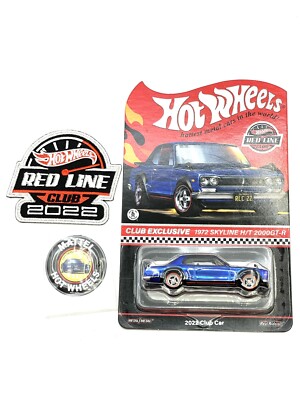 Hot Wheels RLC 1972 Nissan Skyline H/T 2000GT-R Chrome & Blue Lot