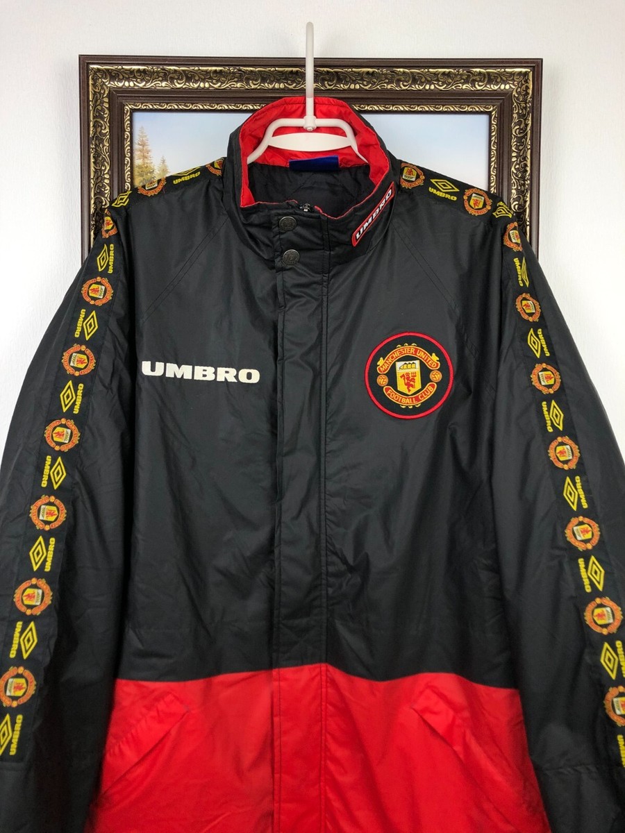 Vintage 90's Umbro Manchester United Football Jacket Soccer Bomber