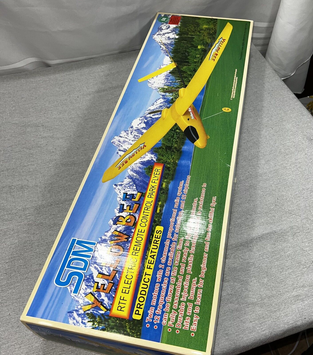 2 SDM Yellow Bee RTF Electric Remote Control Park Flyer Airplane