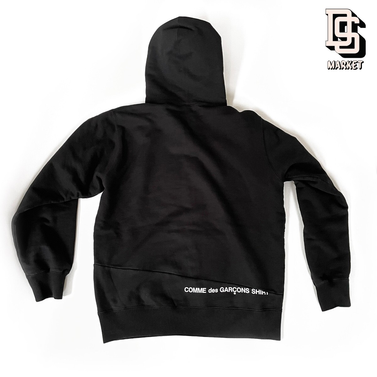 SUPREME COMME DES GARCONS SHIRT CDG SPLIT BOX LOGO HOODIE F/W 2018