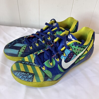 Nike Kobe IX 9 EM Low Brazil Game Royal Green Shoes Size 8 World