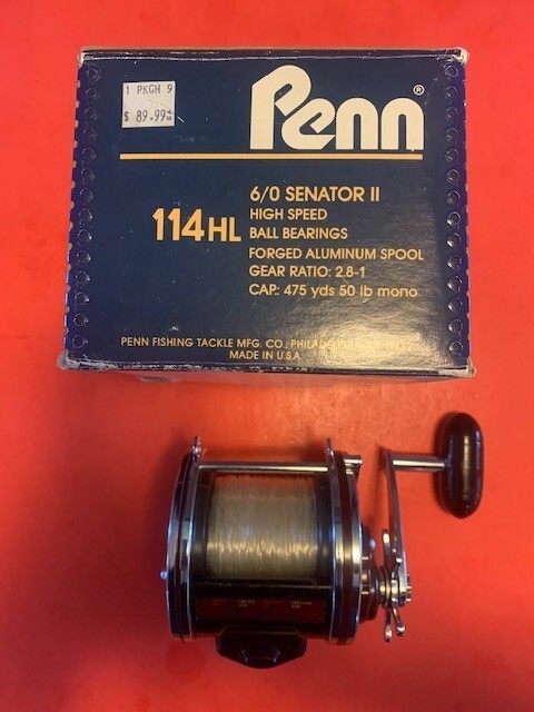 CUSTOM BUILT PENN SPECIAL SENATOR 114HL 6/0 FISHING REEL WITH