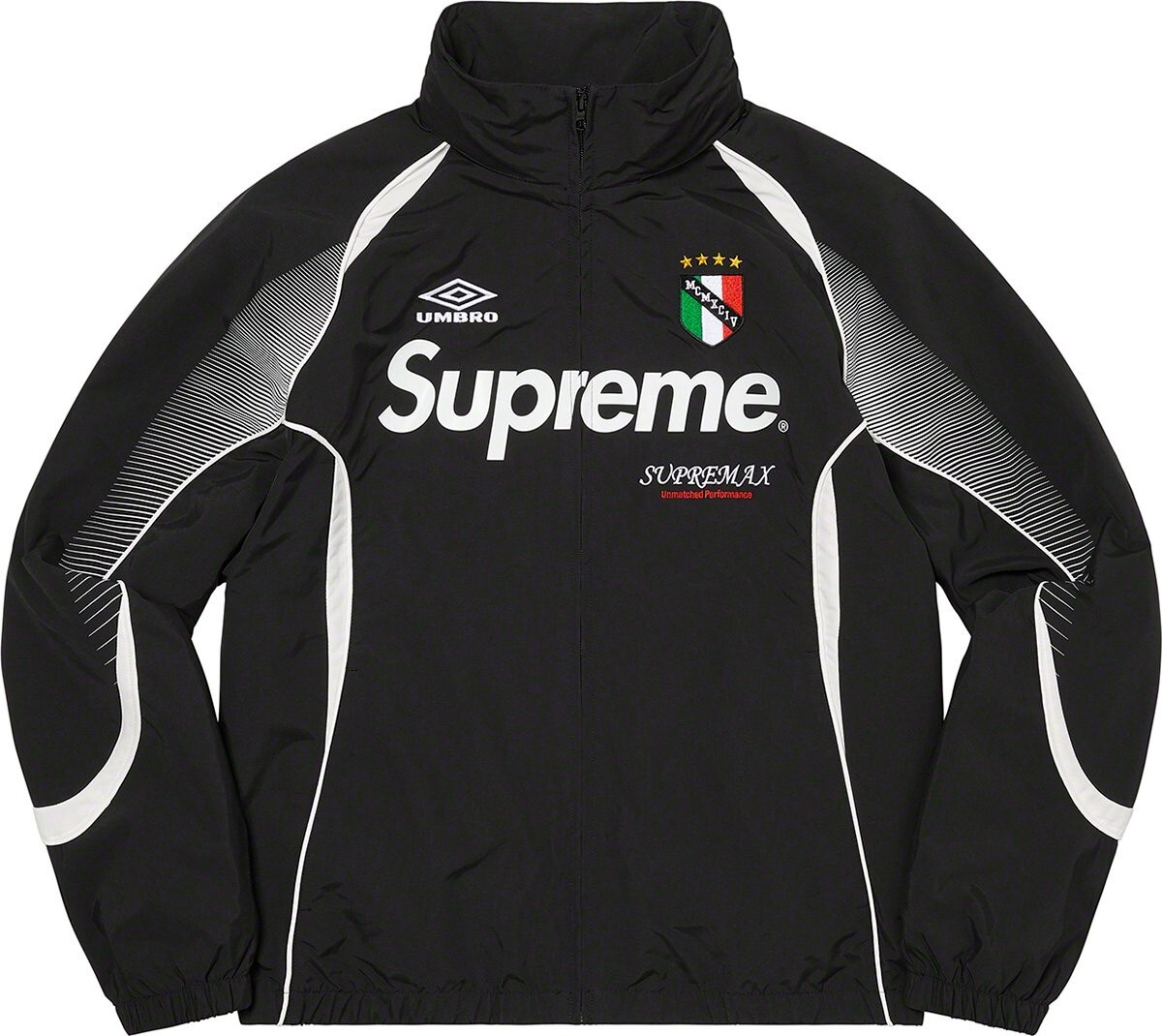 Supreme x UMBRO | Track Jacket Black Size Small SS22 | BRAND NEW