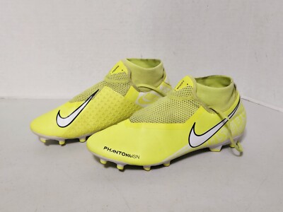 Nike Phantom Vision Ghost, Neon Yellow Indoor Soccer Shoes Size